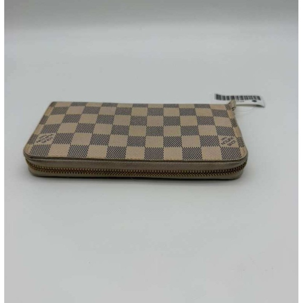 Louis Vuitton Damier Azur Zippy Wallet Long Zip Around Beige Auth - Picture 4 of 10